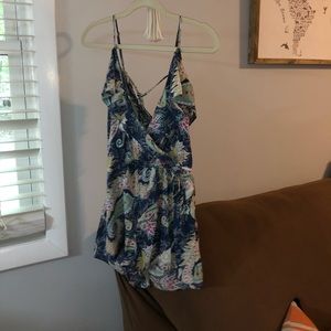 American Eagle Paisley Print Romper